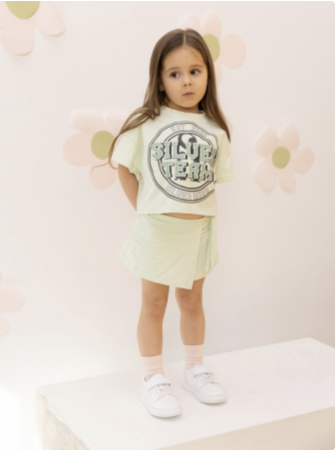 Юбка-шорты для девочки «Silver Team”